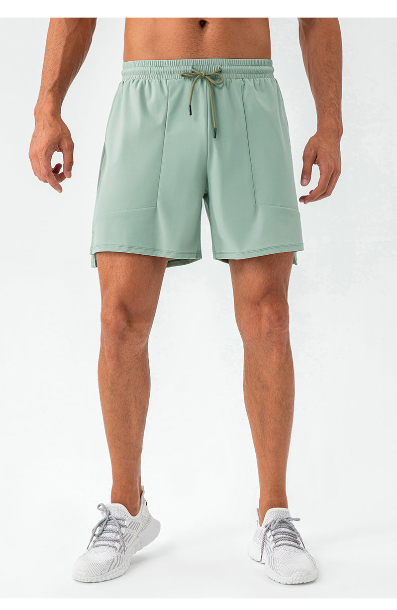 SIDE POCKET LOOSE FITTING SPORTS SHORTS - ascendiastore