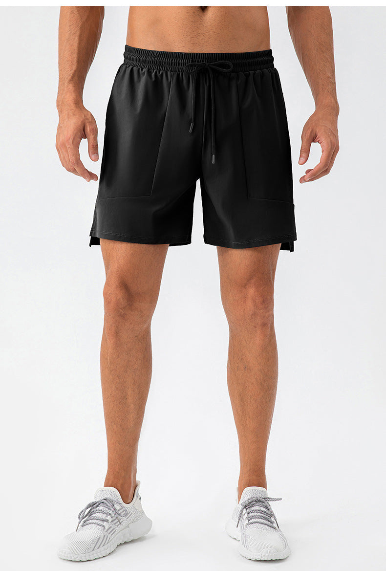 SIDE POCKET LOOSE FITTING SPORTS SHORTS - ascendiastore
