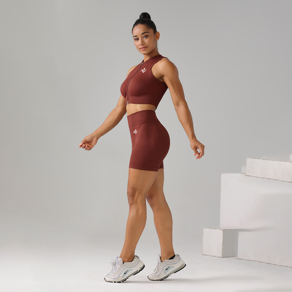 Shape Sculpt Fitness Shorts - Red - ascendiastore