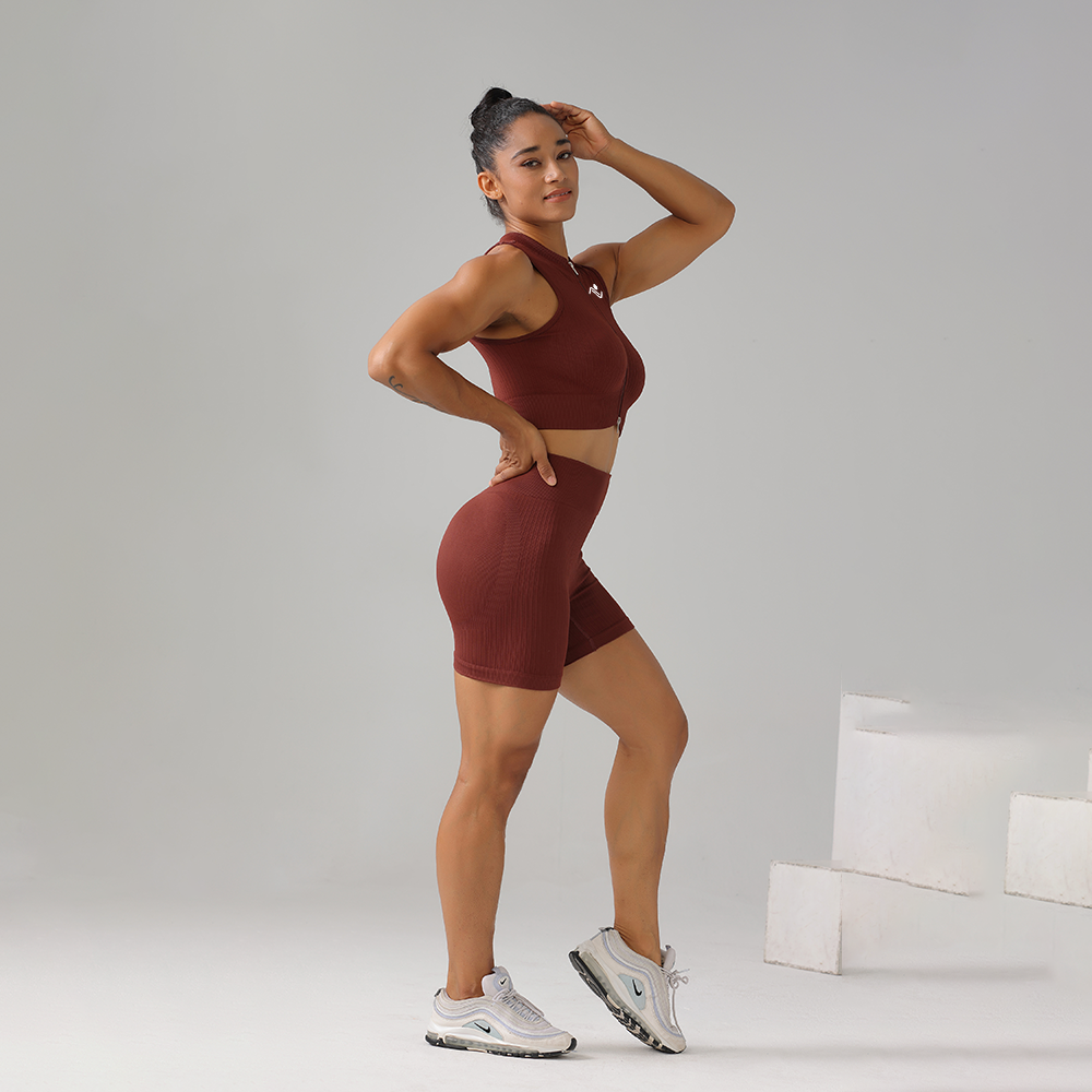 Shape Sculpt Fitness Shorts - Red - ascendiastore