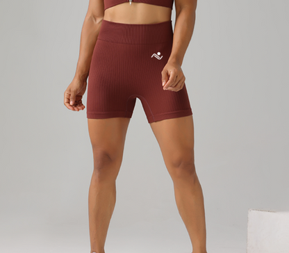 Shape Sculpt Fitness Shorts - Red - ascendiastore