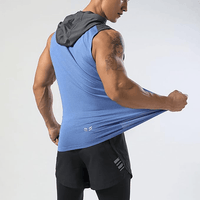 Men Tank Top Hoodies Sleeveless