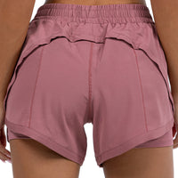 2 IN 1 RUNNING SHORTS FOR WOMEN WITH POCKETS