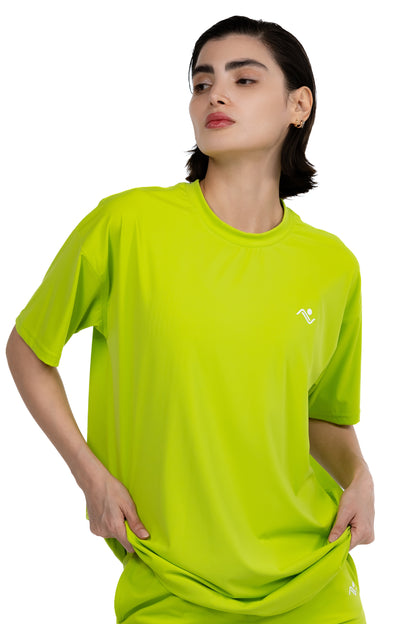 WOMEN SOLID COLOR OVERSIZED T SHIRTS