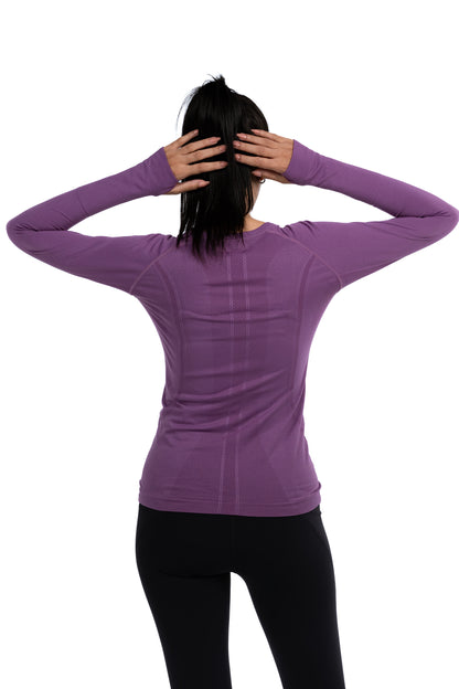 WOMEN LONG SLEEVE YOGA TOP - ascendiastore
