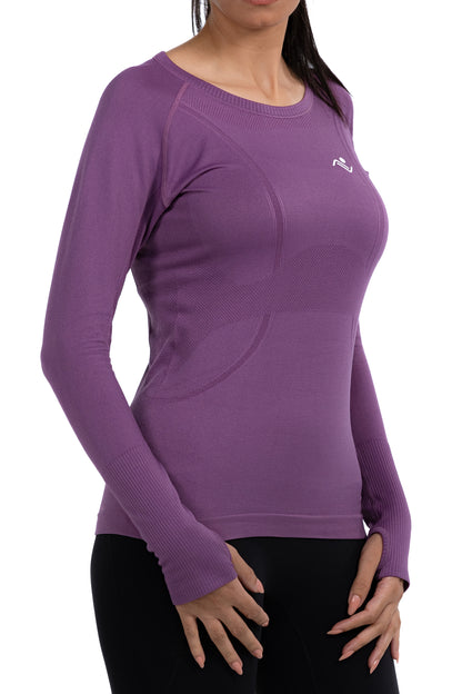 WOMEN LONG SLEEVE YOGA TOP - ascendiastore