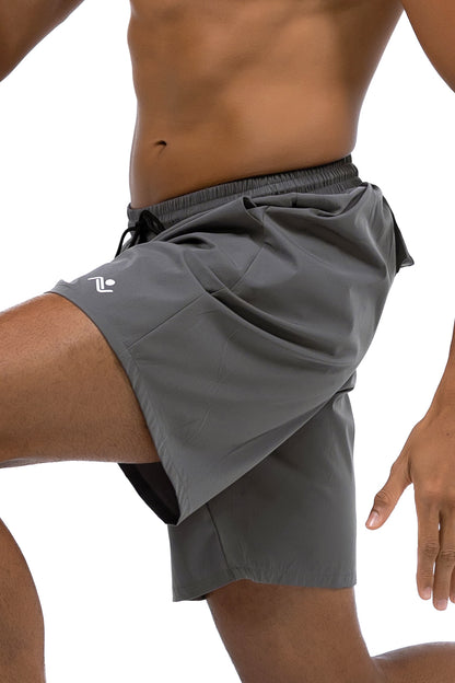 SIDE POCKET LOOSE FITTING SPORTS SHORTS - ascendiastore