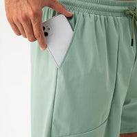 SIDE POCKET LOOSE FITTING SPORTS SHORTS