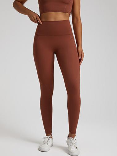 Women's Yoga seamless Leggings (Brown) - ascendiastore