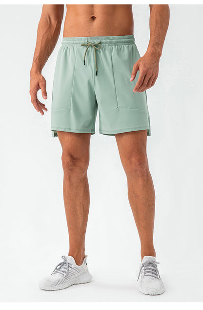 SIDE POCKET LOOSE FITTING SPORTS SHORTS - ascendiastore
