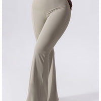 Tailored for comfort: Front view of FlareFit yoga leggings. - ascendiastore