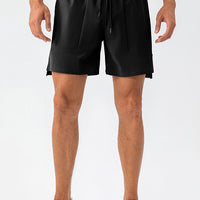 SIDE POCKET LOOSE FITTING SPORTS SHORTS