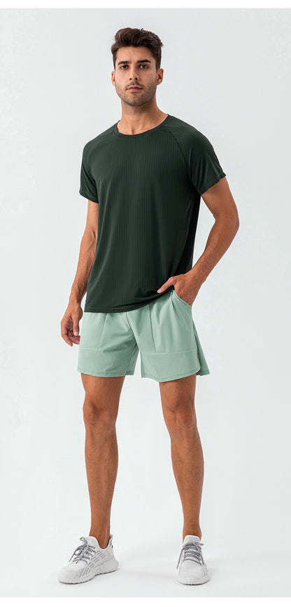 SIDE POCKET LOOSE FITTING SPORTS SHORTS - ascendiastore