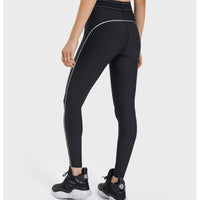 ELASTIC BAND WAIST WOMEN PUSH UP SPORTS LEGGINGS