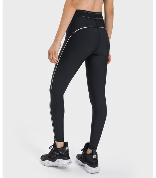 ELASTIC BAND WAIST WOMEN PUSH UP SPORTS LEGGINGS