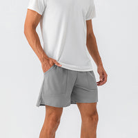 SIDE POCKET LOOSE FITTING SPORTS SHORTS