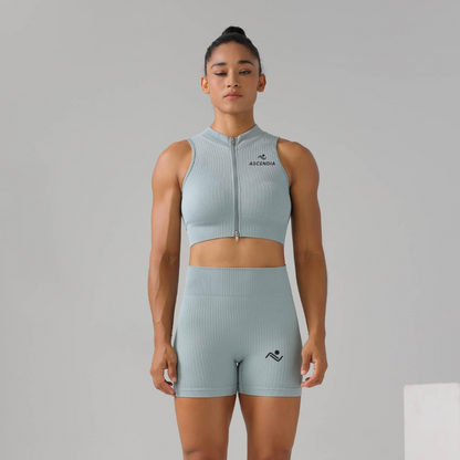 Frontview of our women sports top- ascendiastore