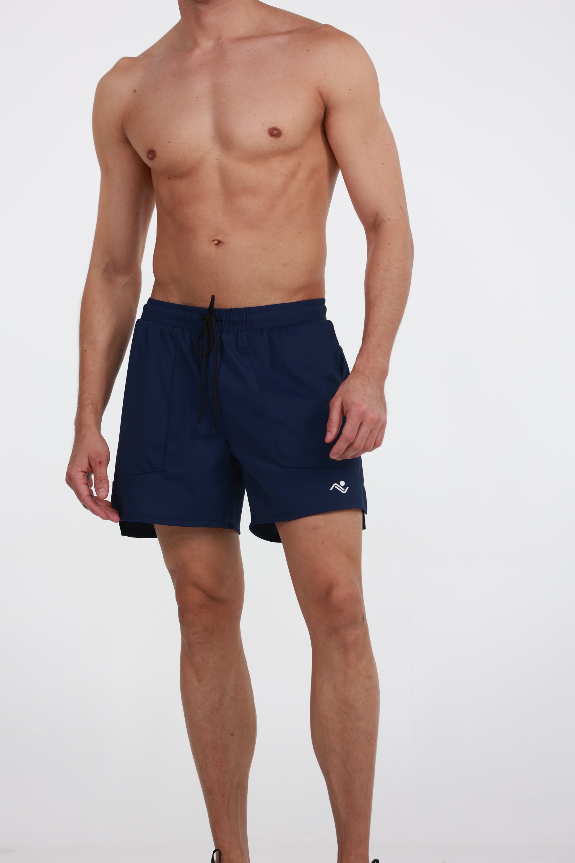 100% Cotton Men's Shorts - navy blue campaign, Ascendia