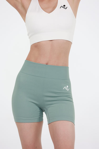 Women sports short - green, campaign