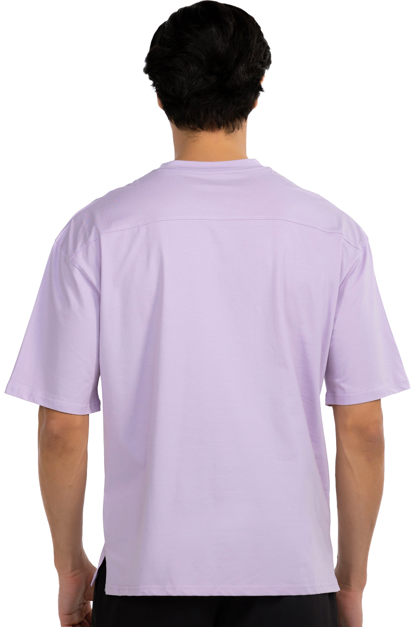 Lilac Oversized T-Shirt, back view, Ascendia