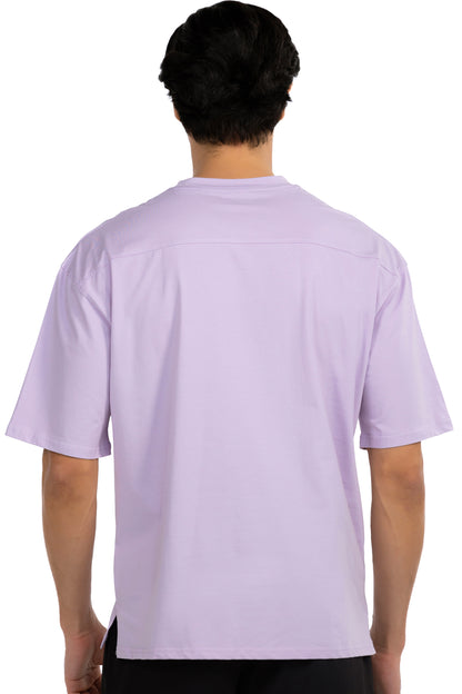 Lilac Oversized T-Shirt, back view, Ascendia