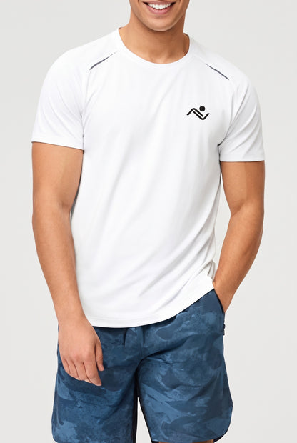 Men's Reflective Training T-Shirt - white, Ascendia