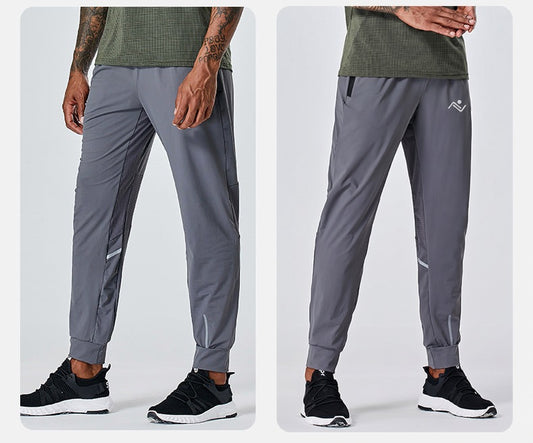 Men's running track pant - gray, Ascendia