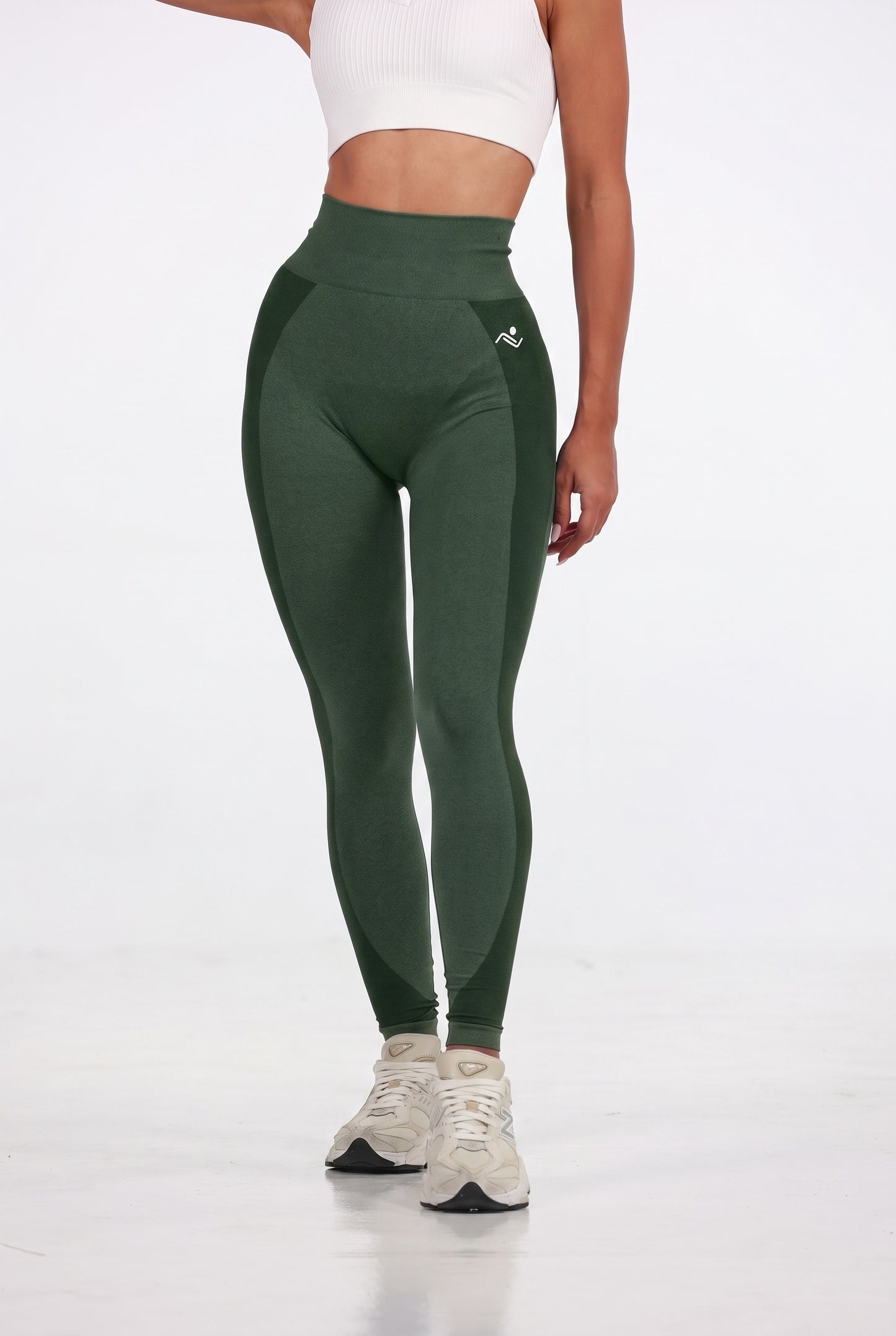 Seamless Lines Leggings - green, Ascendia