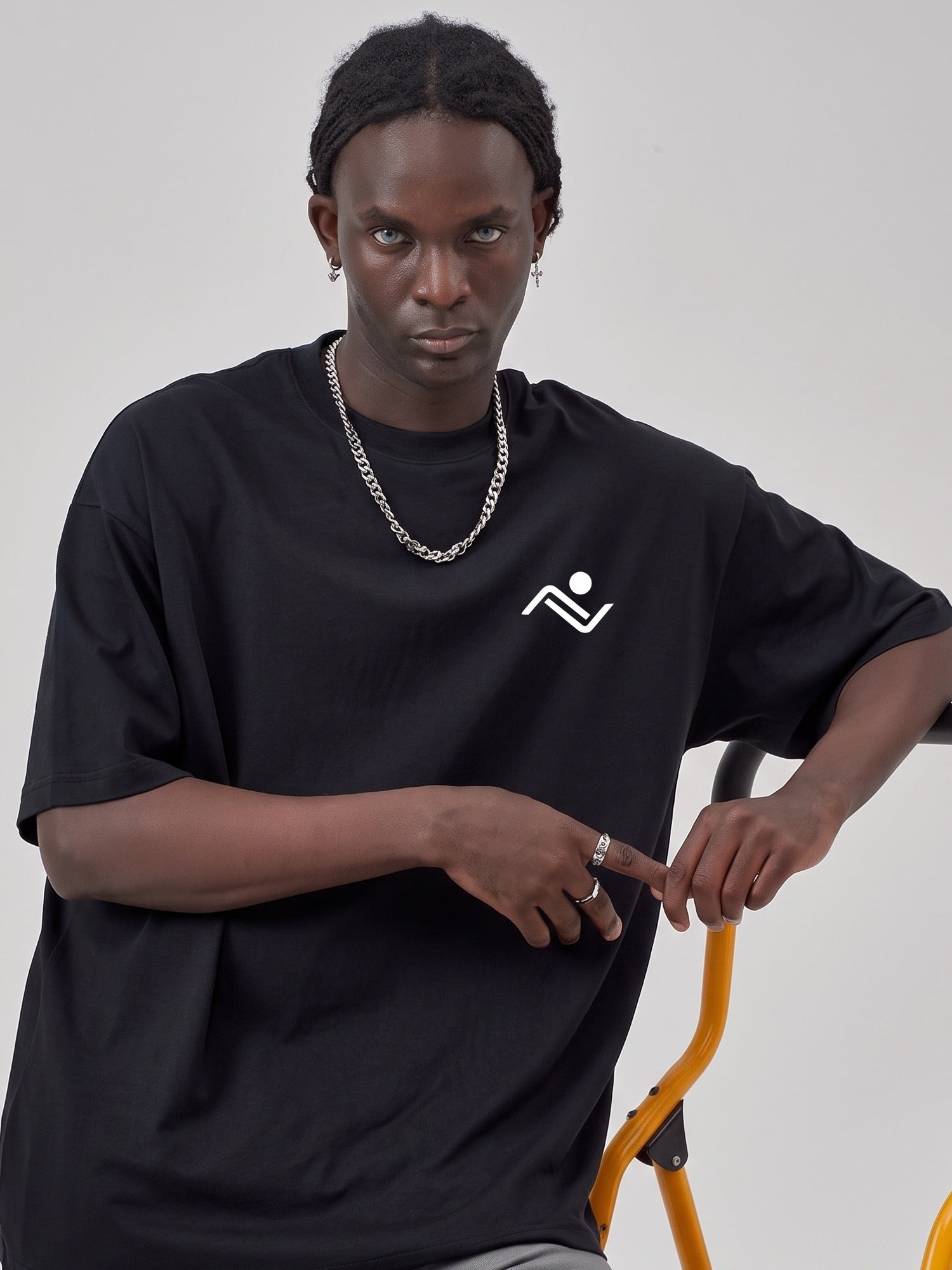Heavyweight Oversized T-Shirt - black detail, Ascendia