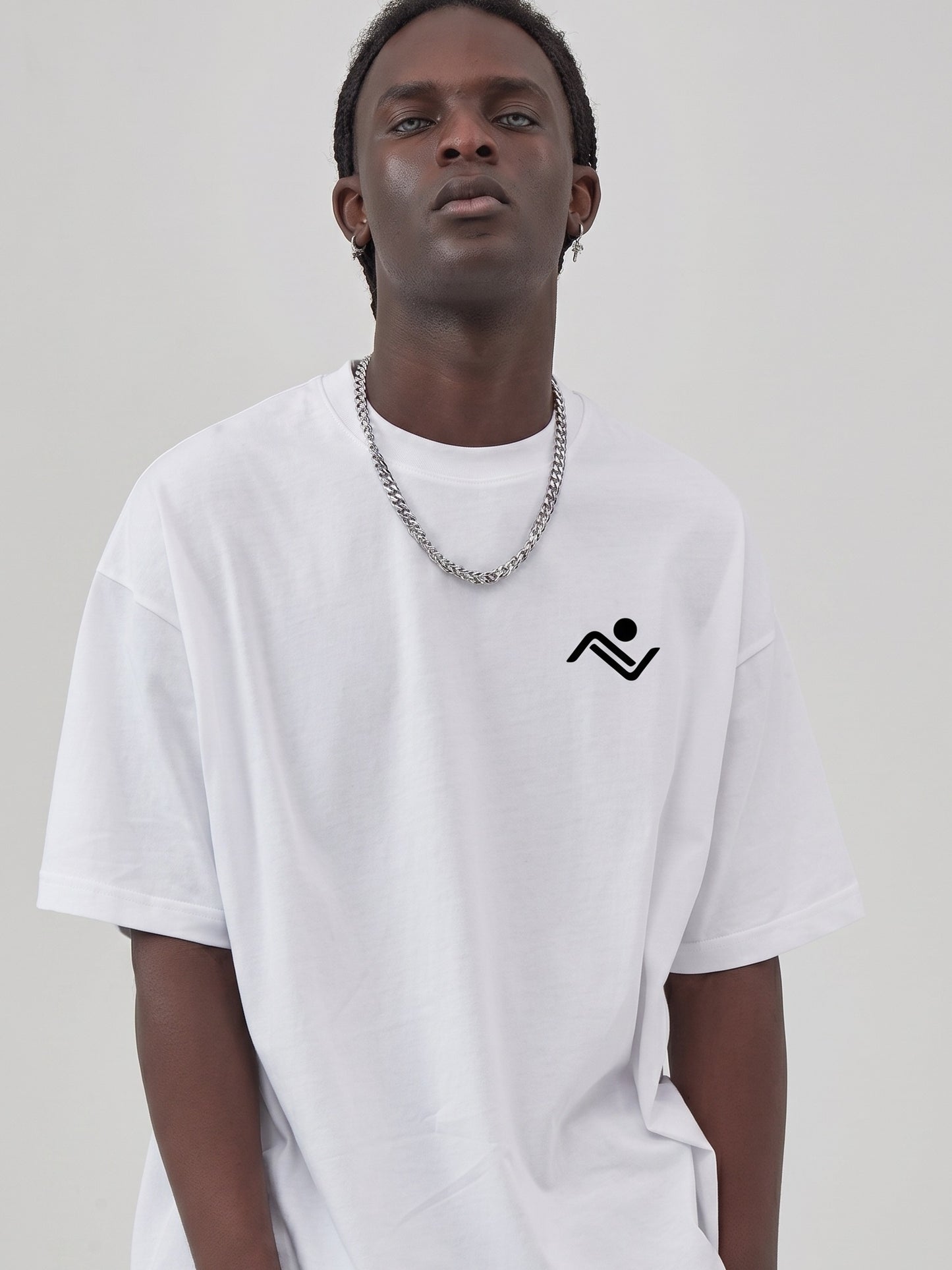 Heavyweight Oversized T-Shirt - white detail, Ascendia