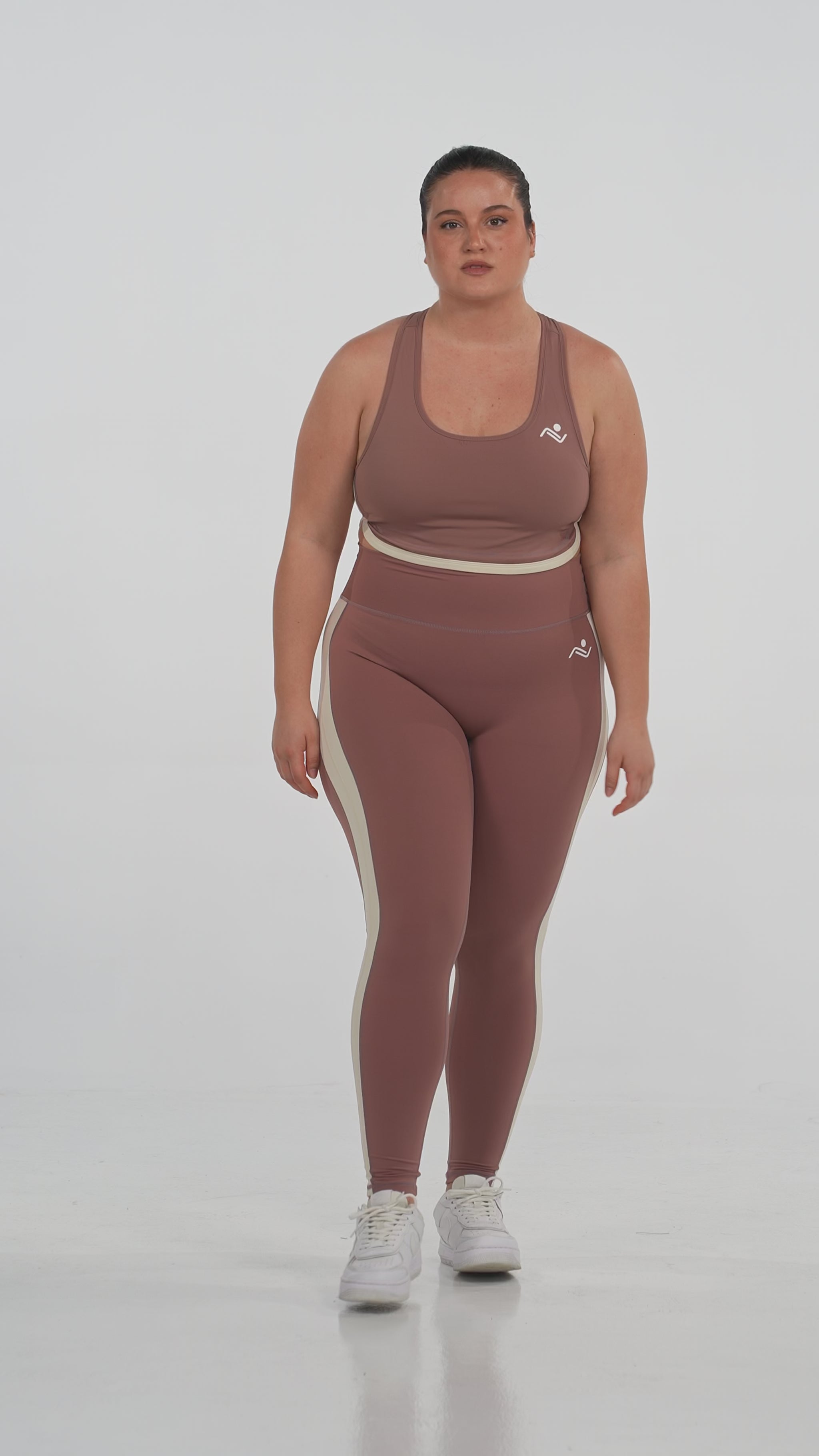 FitFusion Plus-Size Workout Set in pink, video, Ascendia