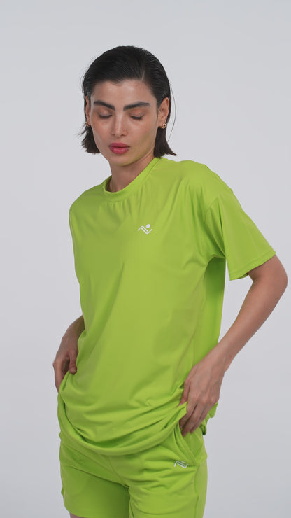 WOMEN SOLID COLOR OVERSIZED T SHIRTS