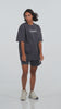 Ascendia women's tee and short set - grey