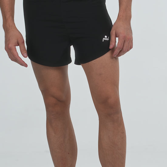 Jogger Fitness Shorts in Black, video, Ascendia