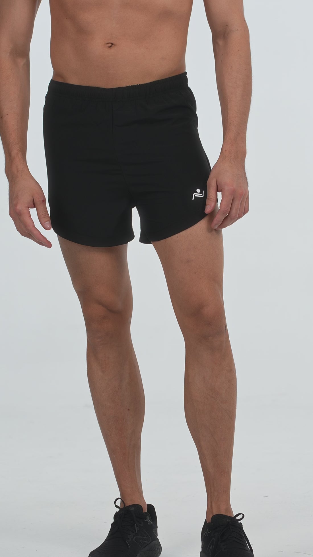 Jogger Fitness Shorts in Black, video, Ascendia