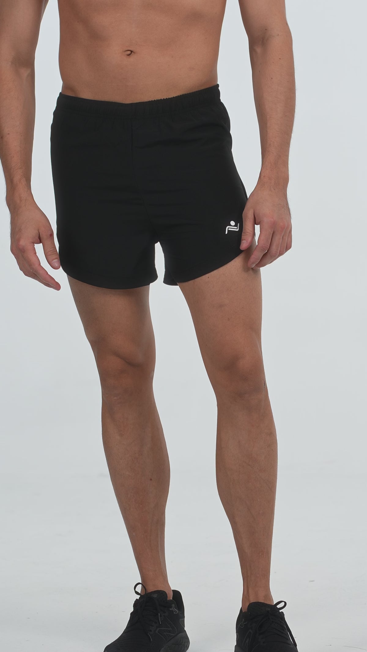 Jogger Fitness Shorts in Black, video, Ascendia