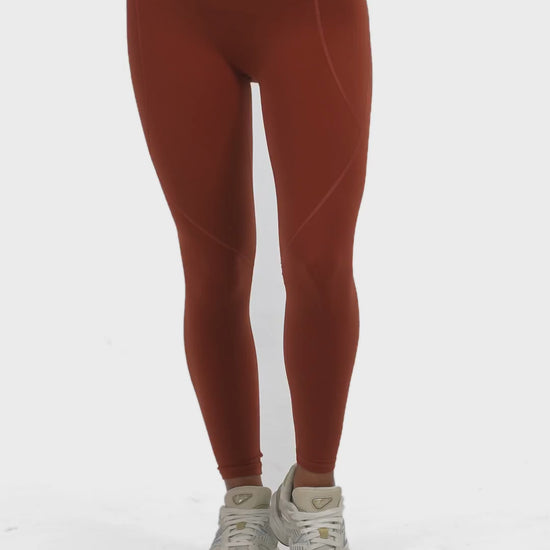 Active Fit Leggings in Brown, video, Ascendia
