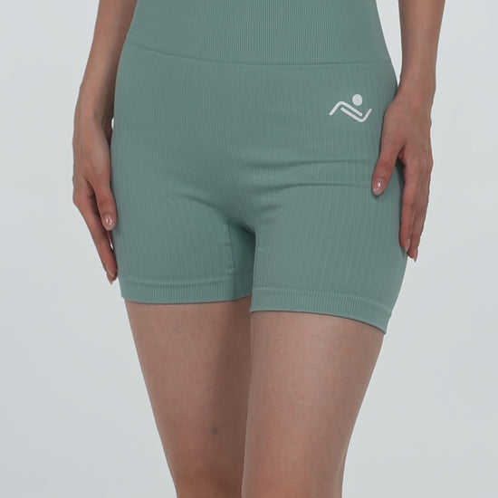 Shape Sculpt Fitness Shorts in Sage, video, Ascendia