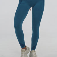 SEAMLESS RIBBED YOGA LEGGINGS