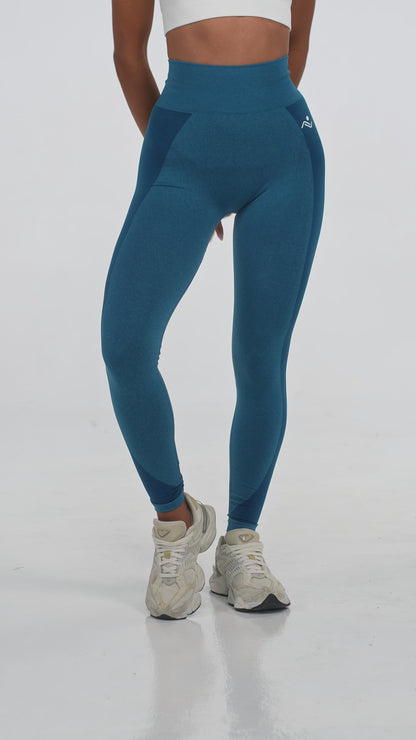 SEAMLESS RIBBED YOGA LEGGINGS