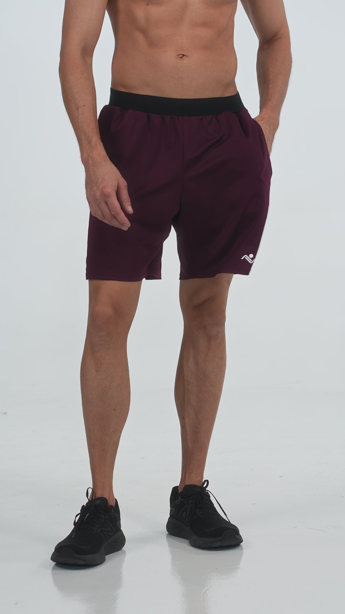 Loose Gym Sports Shorts in Dark Maroon, video, Ascendia