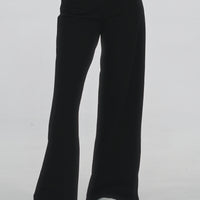 HIGH WAIST SOLID COLOR LOOSE CASUAL SPORTS PANTS