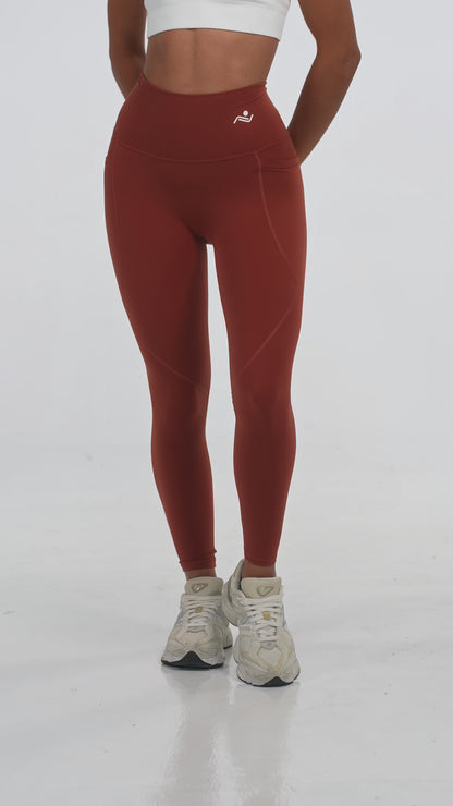 Women's Yoga seamless Leggings (Brown)