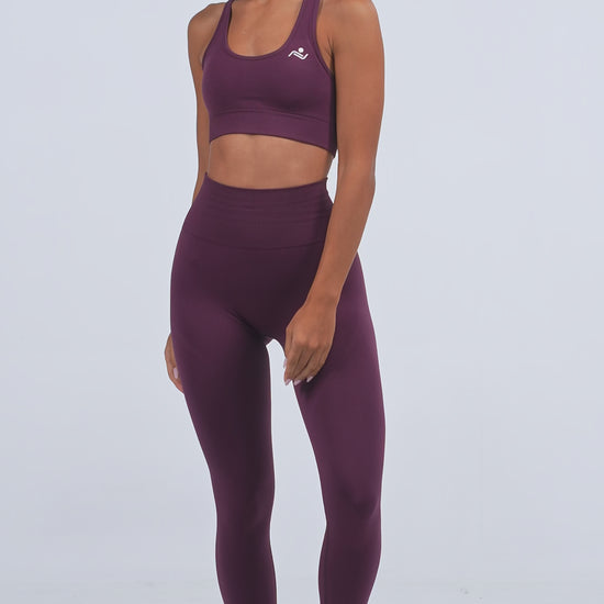 Yoga Flex Sports Bra Set in Brown, video, Ascendia
