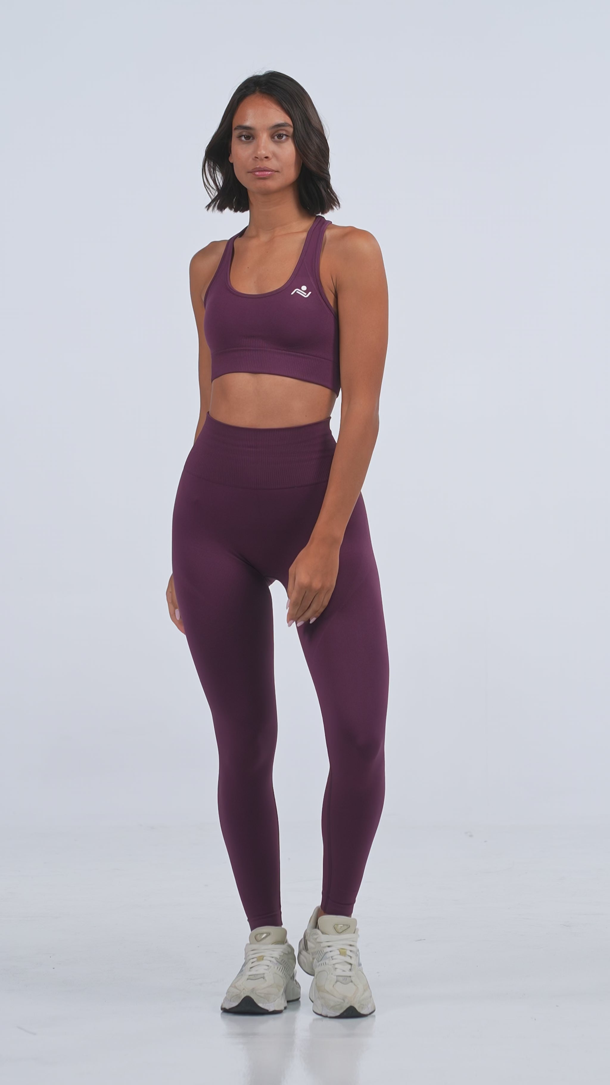 Yoga Flex Sports Bra Set in Brown, video, Ascendia