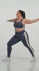 FitFusion Plus-Size Workout Set in blue, video, Ascendia