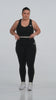 FitFusion Plus-Size Workout Set in black, video, Ascendia