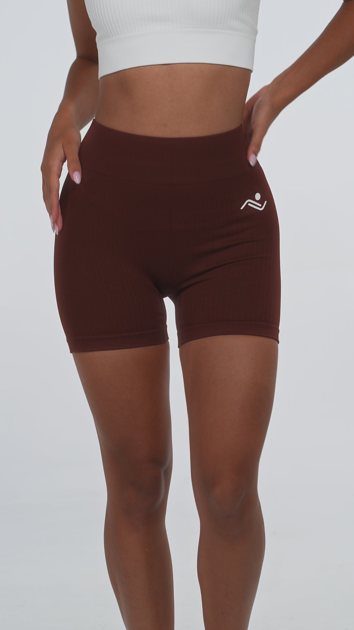 Shape Sculpt Fitness Shorts in Brown, video, Ascendia