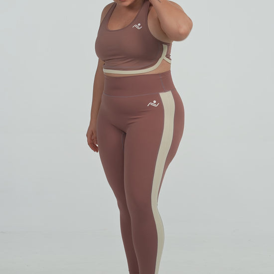 FitFusion Plus-Size Workout Set in pink, video, Ascendia