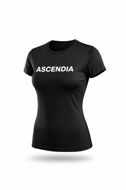 Women's Ribbed Gym Tee, Ascendia